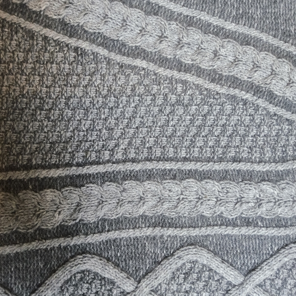 Fisherman Out of Ireland Geelong Lambswool Knit Sweater S Made Ireland - Picture 9 of 9